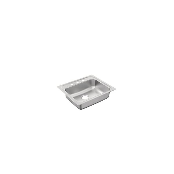 25"X22" Stainless Steel 20 Gauge Single Bowl Drop In Sink